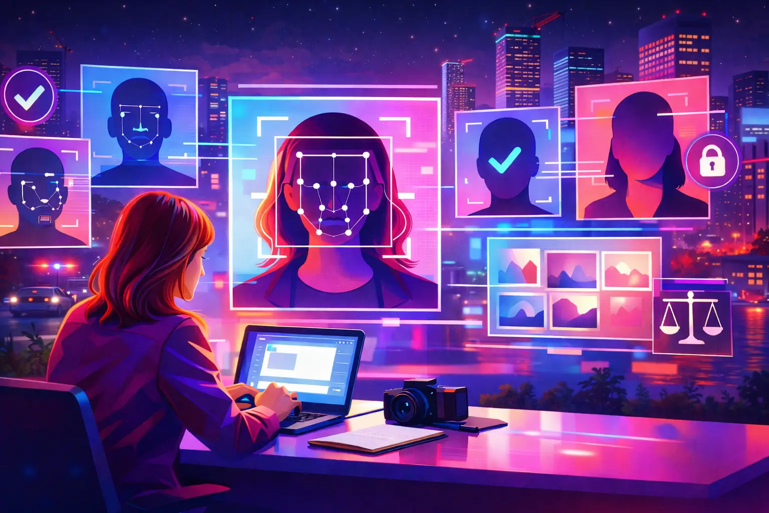 Investigative Journalist Doing Research