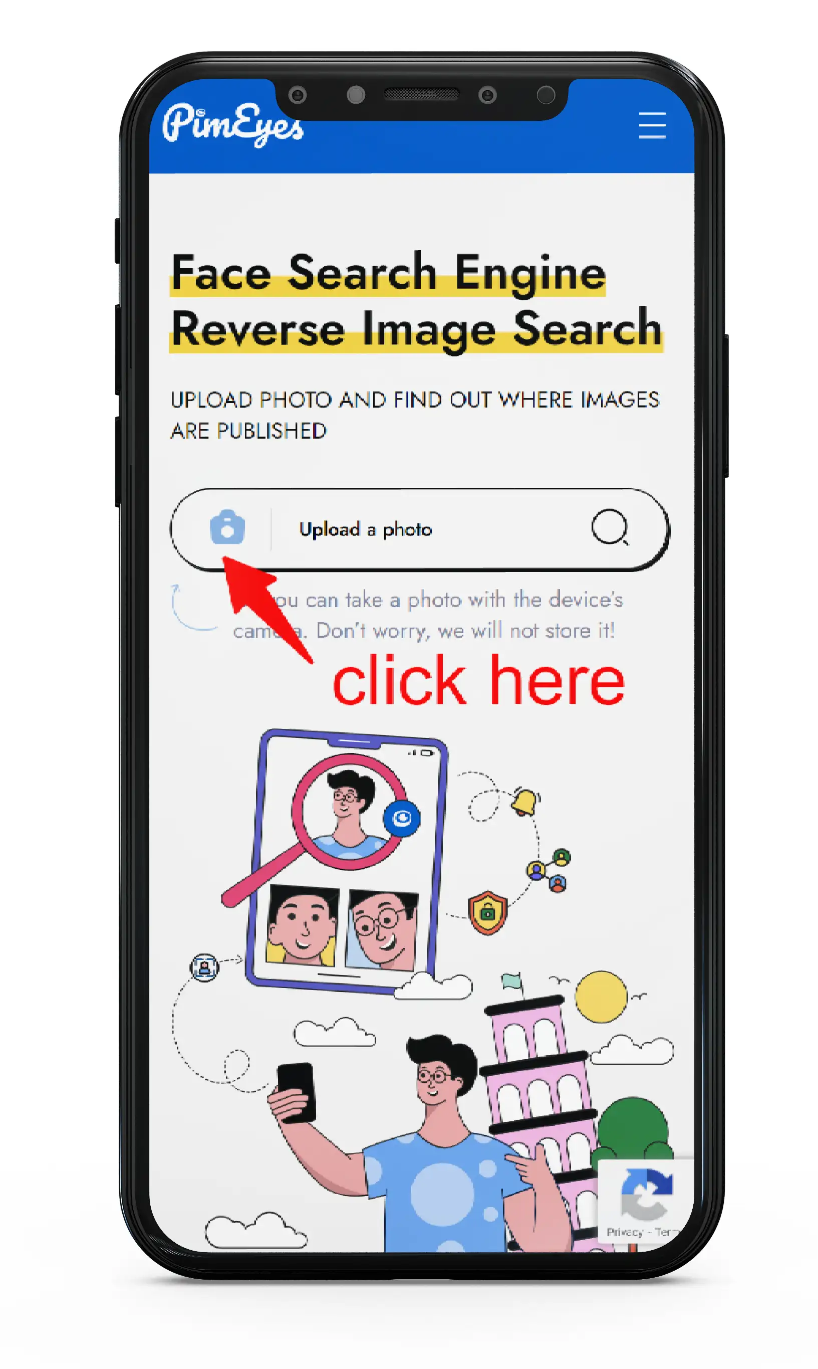 Ricerca Inversa di Immagini su Mobile con PimEyes