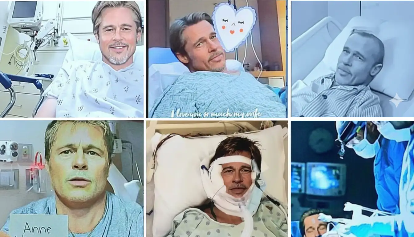 AI-generated fake Brad Pitt hospital image used in scam