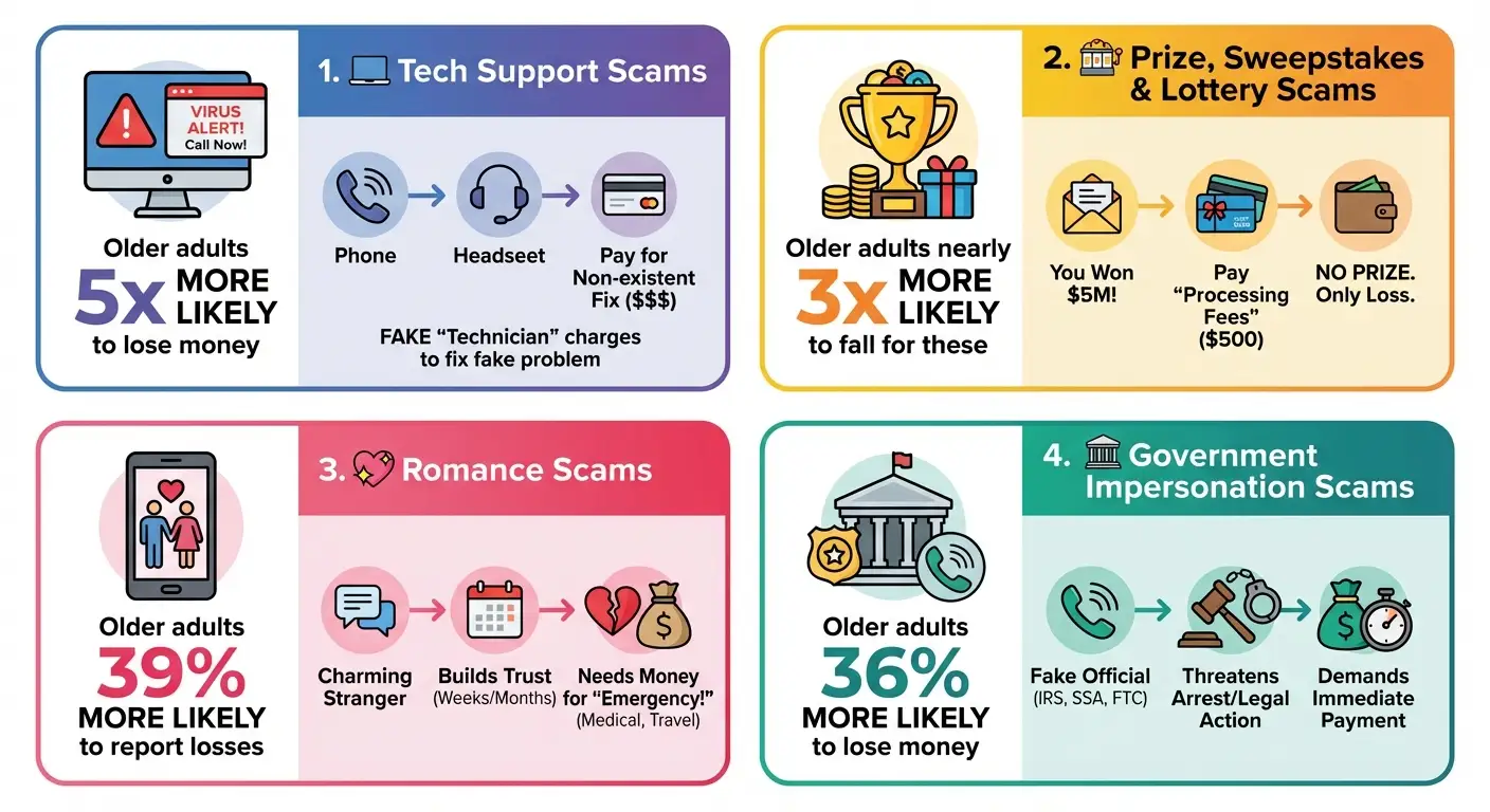 most common online scam types