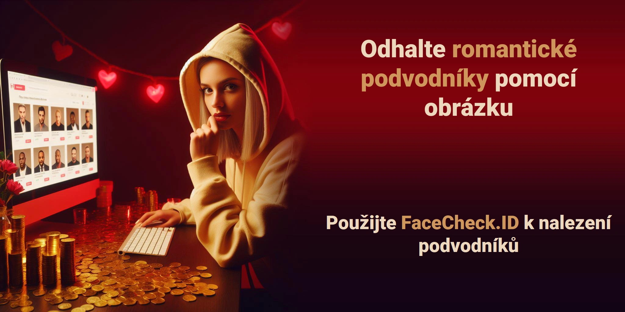 Odhalte romantické podvodníky pomocí obrázku Použijte FaceCheck.ID k nalezení podvodníků
