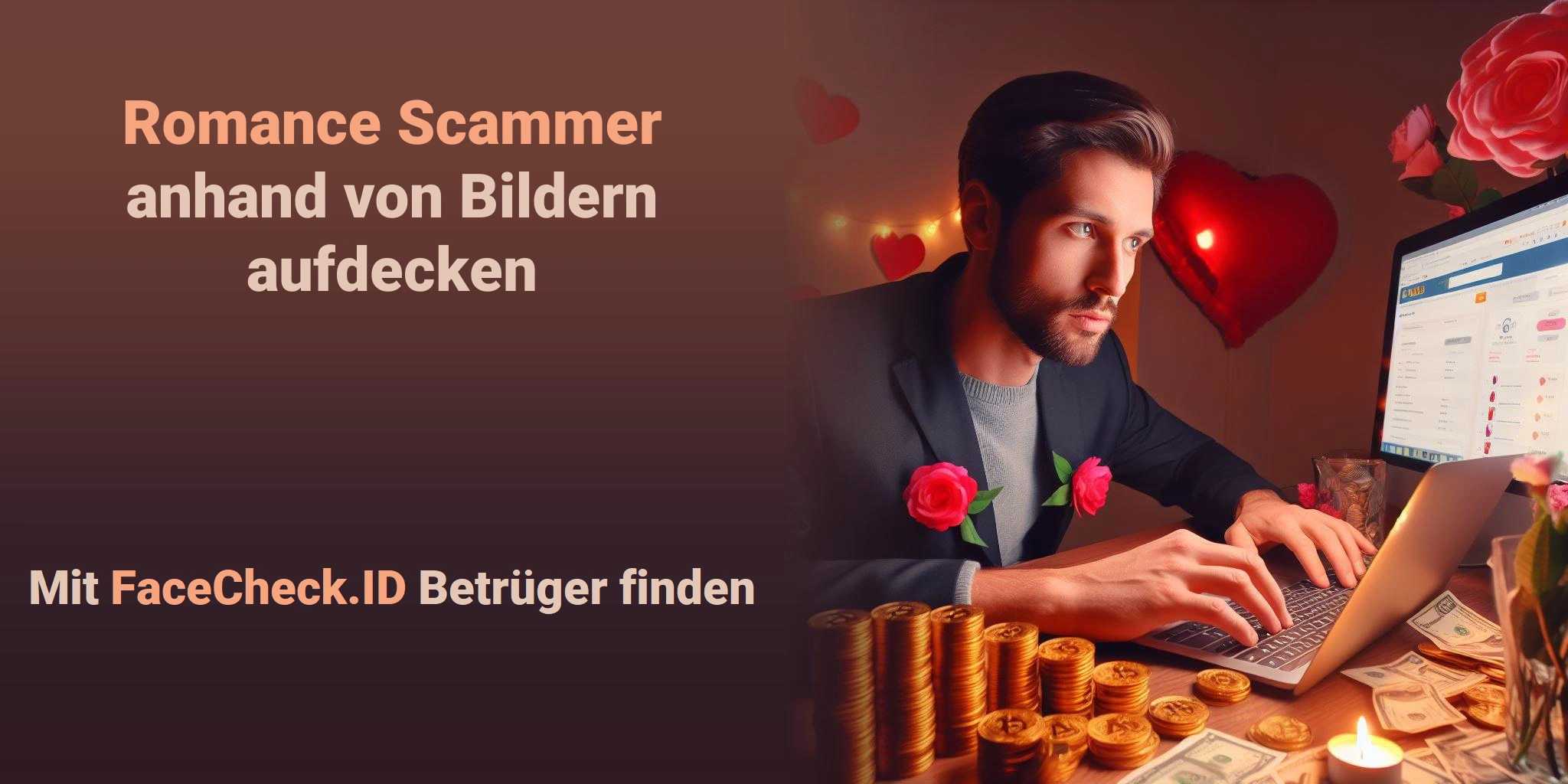 Romance Scammer anhand von Bildern aufdecken Mit FaceCheck.ID Betrüger finden