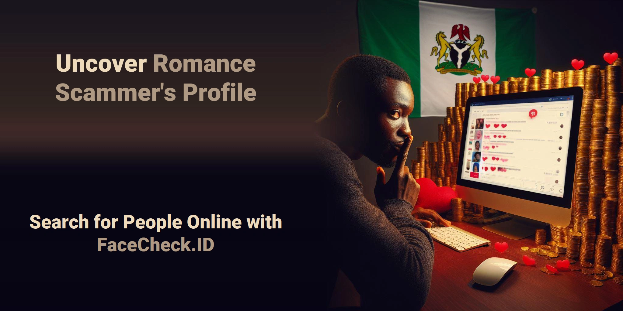 Uncover Romance Scammer's Profile Search for People Online with FaceCheck.ID
