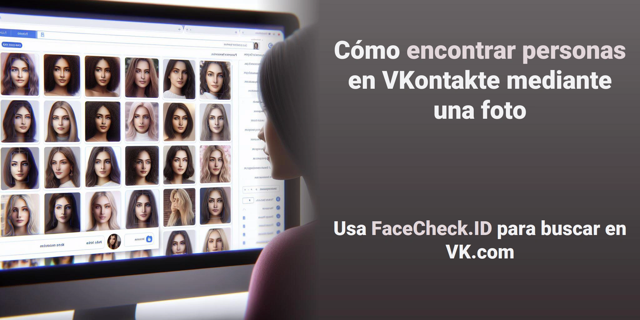 Cómo encontrar personas en VKontakte mediante una foto Usa FaceCheck.ID para buscar en VK.com
