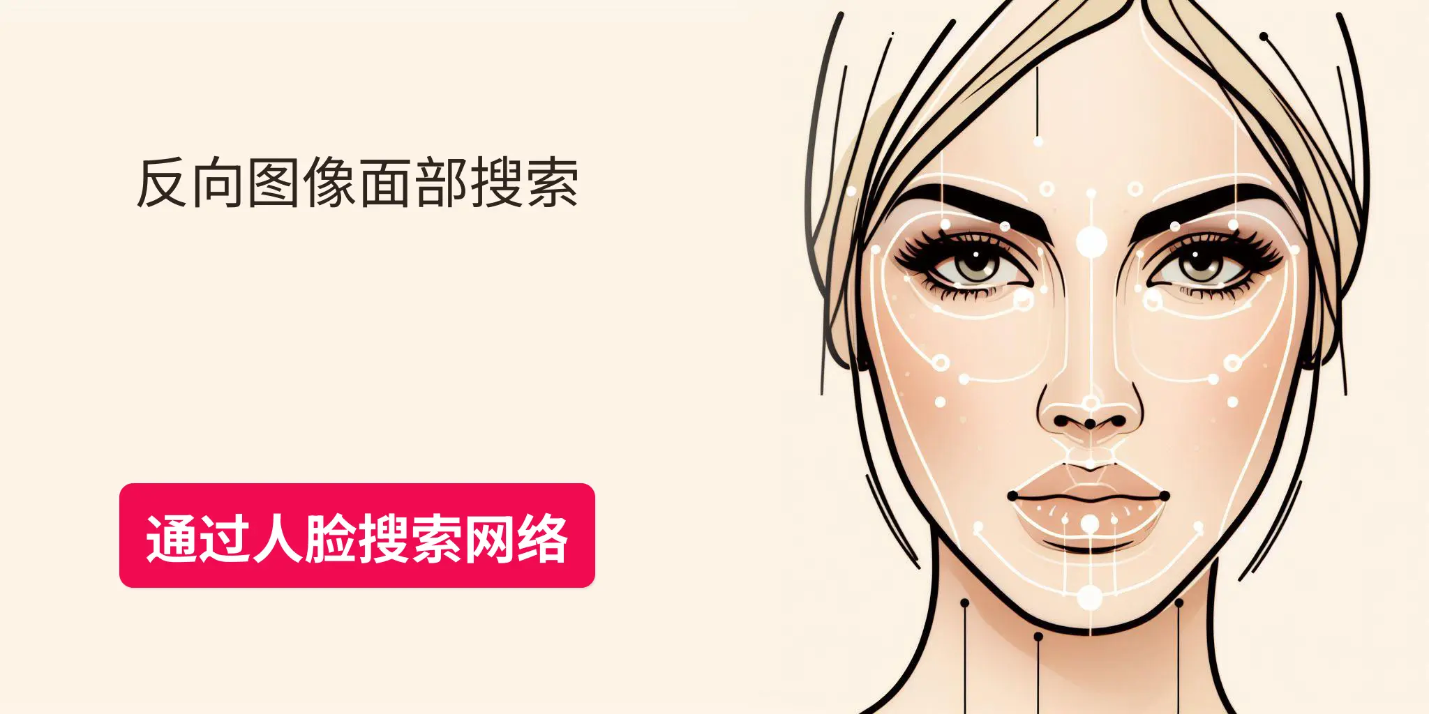 通过人脸搜索网络, 反向图像面部搜索