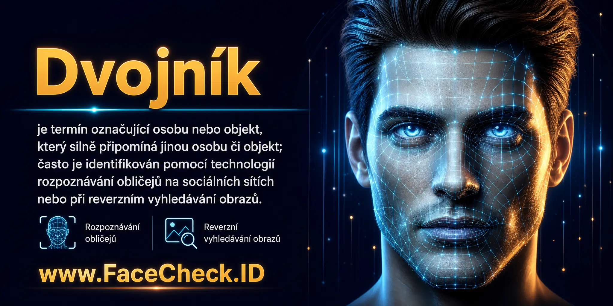 Dvojník je termín označující osobu nebo objekt silně připomínající jinou osobu či objekt, často identifikovaný pomocí technologií rozpoznávání obličejů v sociálních médiích nebo při reverzním vyhledávání obrazů.