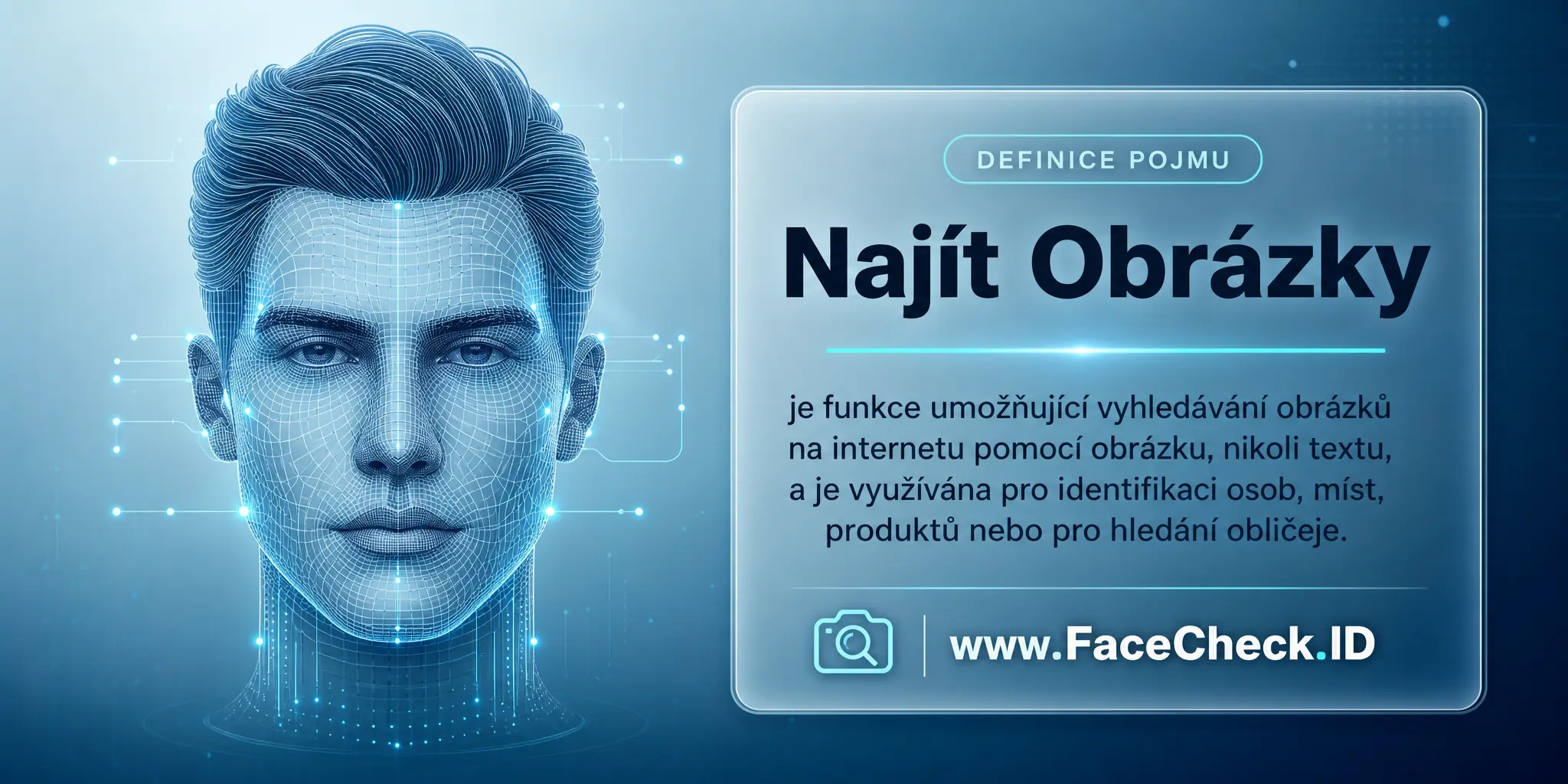 Najít Obrázky je funkce umožňující vyhledávání obrázků na internetu pomocí obrázku, nikoli textu, a je využívána pro identifikaci osob, míst, produktů nebo pro hledání obličeje.