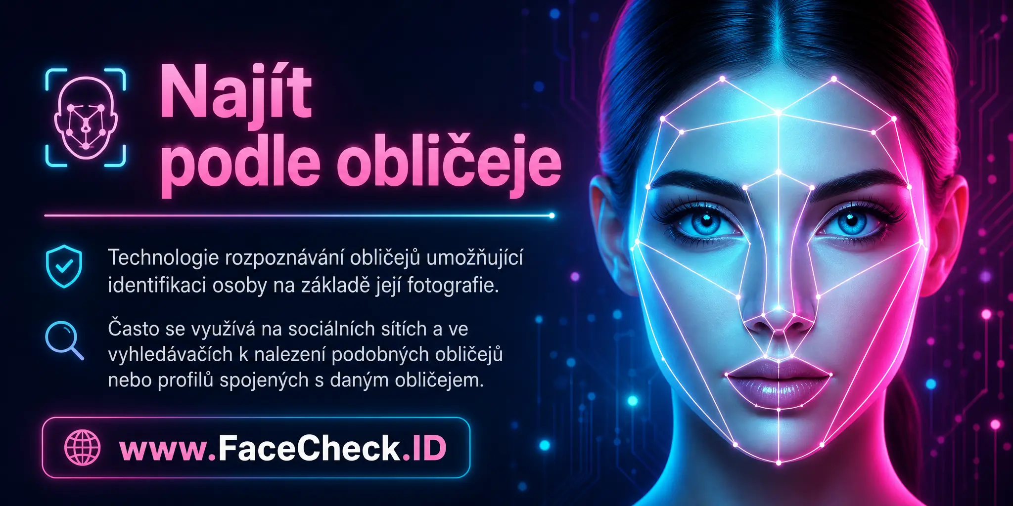 Najít Podle Obličeje je technologie rozpoznávání obličejů umožňující identifikaci osoby na základě její fotografie, která je často využívána v sociálních médiích a vyhledávačích pro nalezení podobných obličejů nebo profilů spojených s daným obličejem.