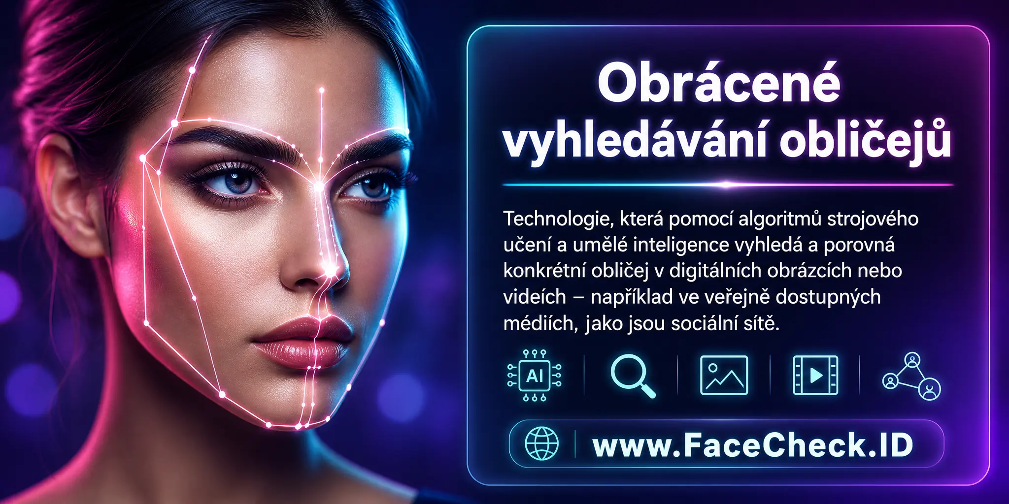 Obrácené vyhledávání obličejů je technologie využívající algoritmy strojového učení a umělé inteligence k nalezení a porovnání konkrétního obličeje v digitálních obrázcích nebo videích, například ve veřejně dostupných médiích jako jsou sociální sítě.