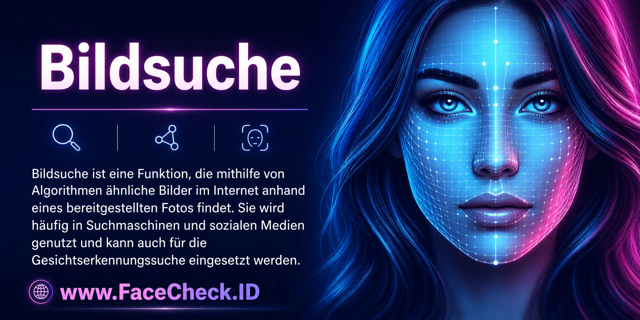 Bildsuche ist eine Funktion, die mittels Algorithmen ähnliche Bilder im Internet anhand eines bereitgestellten Bildes oder Fotos findet, oft genutzt in Suchmaschinen und sozialen Medien, und kann auch zur Gesichtserkennungssuche eingesetzt werden.