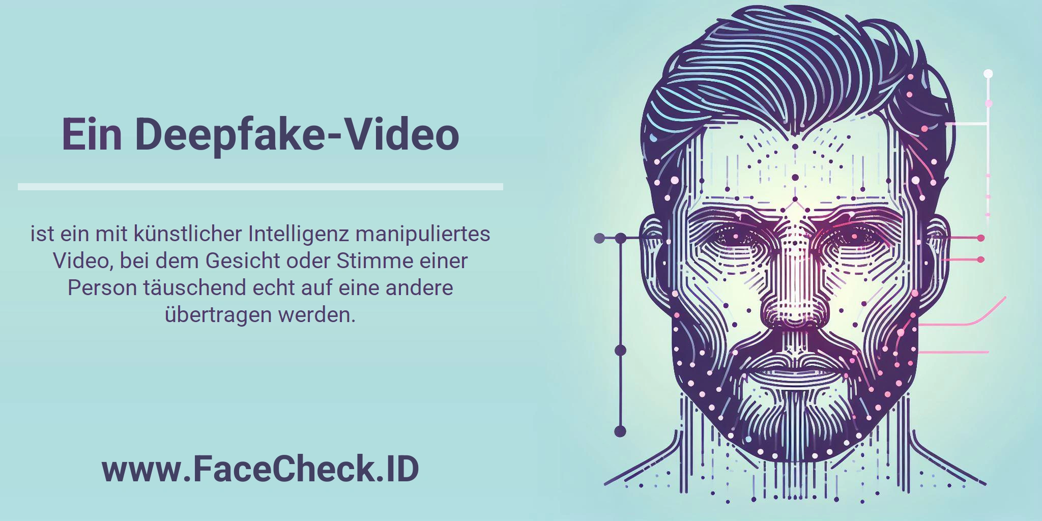 Deepfake-Video Ein <b>Deepfake-Video</b> ist ein mit künstlicher Intelligenz manipuliertes Video, bei dem Gesicht oder Stimme einer Person täuschend echt auf eine andere übertragen werden.