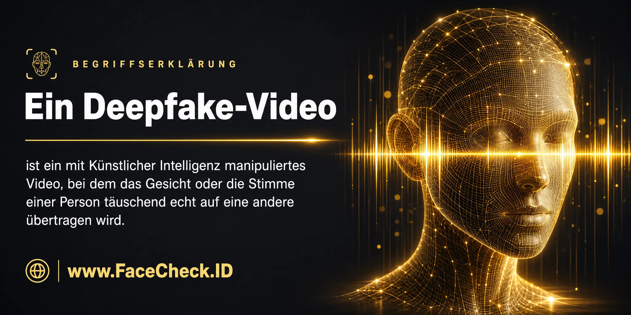 Ein Deepfake-Video ist ein mit künstlicher Intelligenz manipuliertes Video, bei dem Gesicht oder Stimme einer Person täuschend echt auf eine andere übertragen werden.