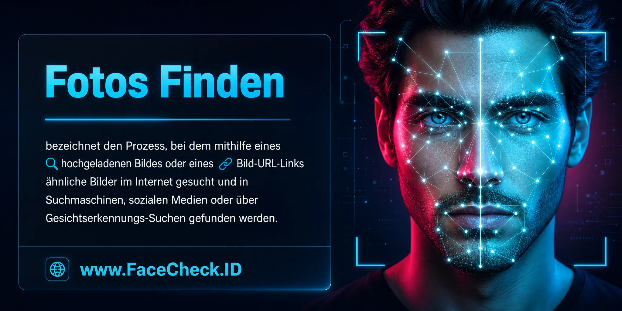 Fotos Finden bezeichnet den Prozess, bei dem mittels eines hochgeladenen Bildes oder eines Bild-URL-Links ähnliche Bilder im Internet gesucht und in Suchmaschinen, sozialen Medien oder Gesichtserkennungssuchen gefunden werden.