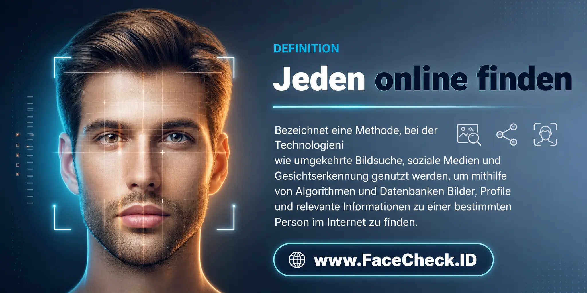 Jeden Online Finden bezeichnet eine Methode, bei der Technologien wie umgekehrte Bildsuche, soziale Medien und Gesichtserkennungssuche genutzt werden, um Bilder, Profile und relevante Informationen einer bestimmten Person im Internet mithilfe von Algorithmen und Datenbanken zu finden.