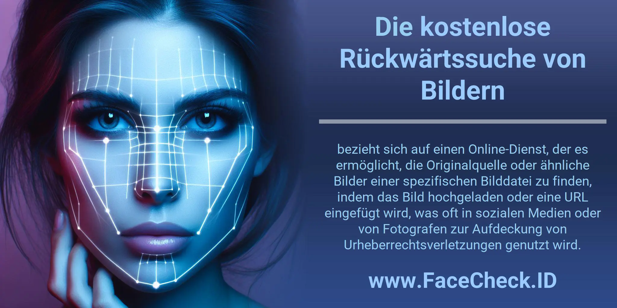 Die kostenlose Rückwärtssuche von Bildern bezieht sich auf einen Online-Dienst, der es ermöglicht, die Originalquelle oder ähnliche Bilder einer spezifischen Bilddatei zu finden, indem das Bild hochgeladen oder eine URL eingefügt wird, was oft in sozialen Medien oder von Fotografen zur Aufdeckung von Urheberrechtsverletzungen genutzt wird.
