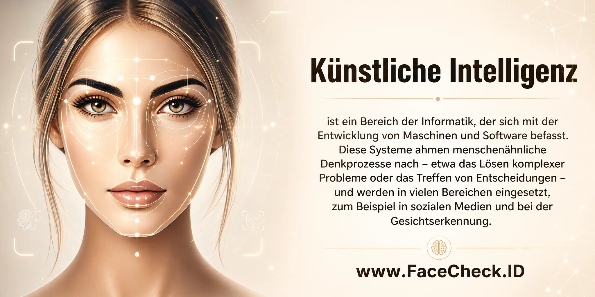 Künstliche Intelligenz ist ein Bereich der Informatik, der sich mit der Entwicklung von Maschinen und Software beschäftigt, die menschenähnliche Denkprozesse wie das Lösen von komplexen Problemen oder das Treffen von Entscheidungen nachahmen und in verschiedenen Bereichen wie sozialen Medien und Gesichtserkennung eingesetzt werden.
