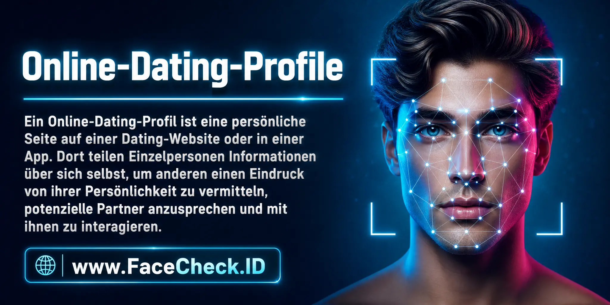 Ein Online-Dating-Profil ist eine persönliche Seite auf einer Dating-Website oder -App, auf der Einzelpersonen Informationen über sich selbst teilen, um anderen eine Vorstellung von ihrer Persönlichkeit zu geben und potenzielle Partner anzulocken und zu interagieren.