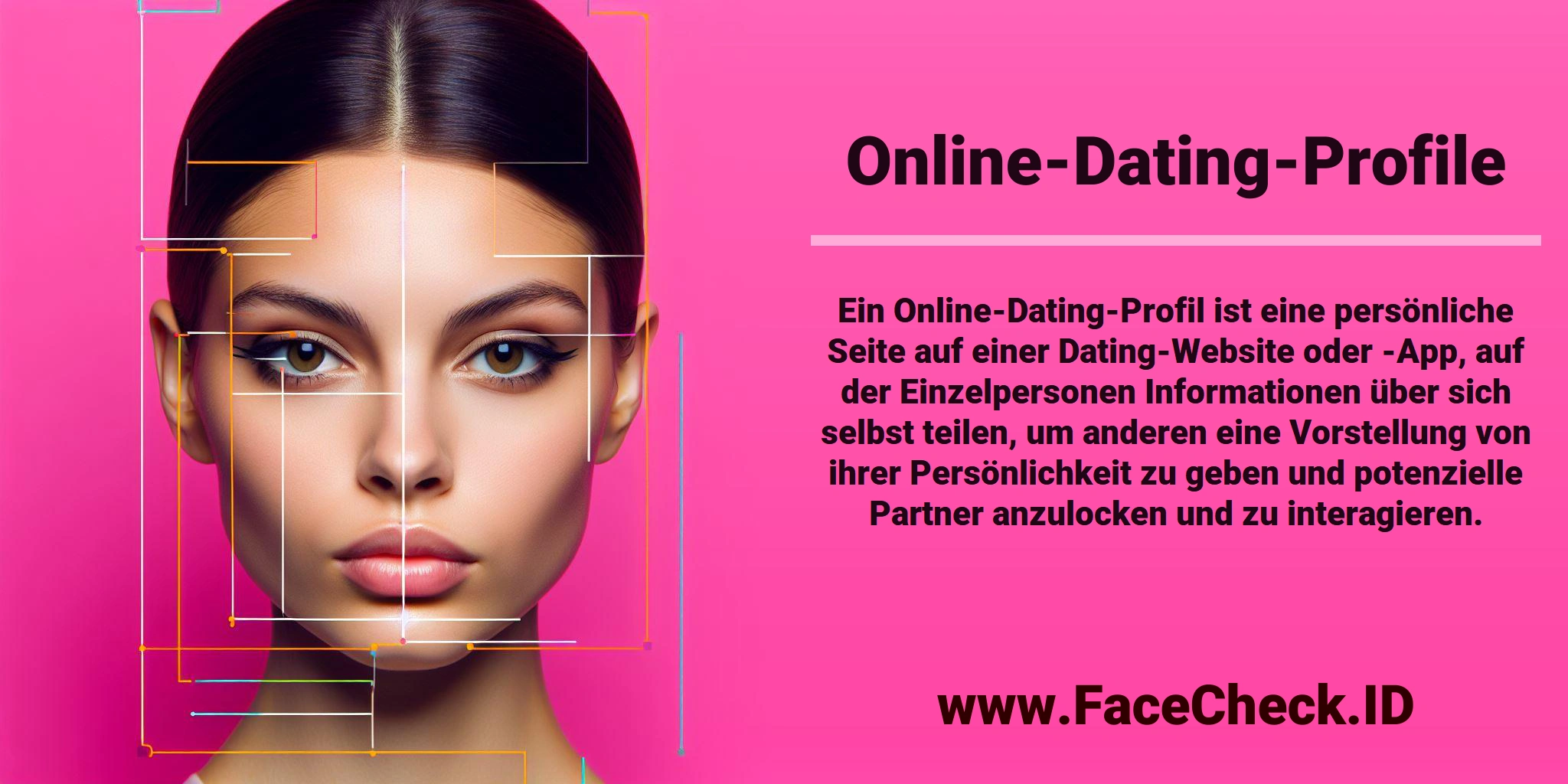 Ein Online-Dating-Profil ist eine persönliche Seite auf einer Dating-Website oder -App, auf der Einzelpersonen Informationen über sich selbst teilen, um anderen eine Vorstellung von ihrer Persönlichkeit zu geben und potenzielle Partner anzulocken und zu interagieren.