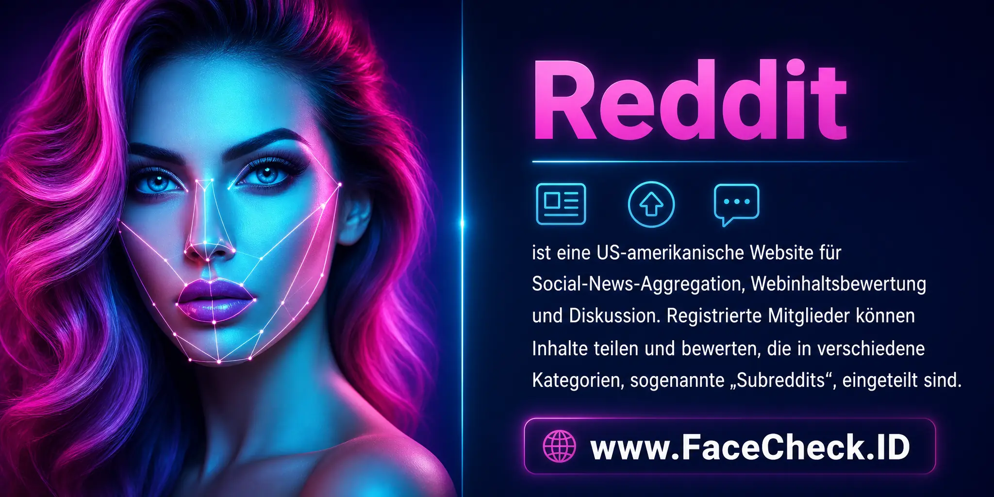 Reddit ist eine US-amerikanische Website für Social News Aggregation, Webinhaltsbewertung und Diskussion, auf der registrierte Mitglieder Inhalte teilen und bewerten können, die in verschiedene Kategorien oder 
