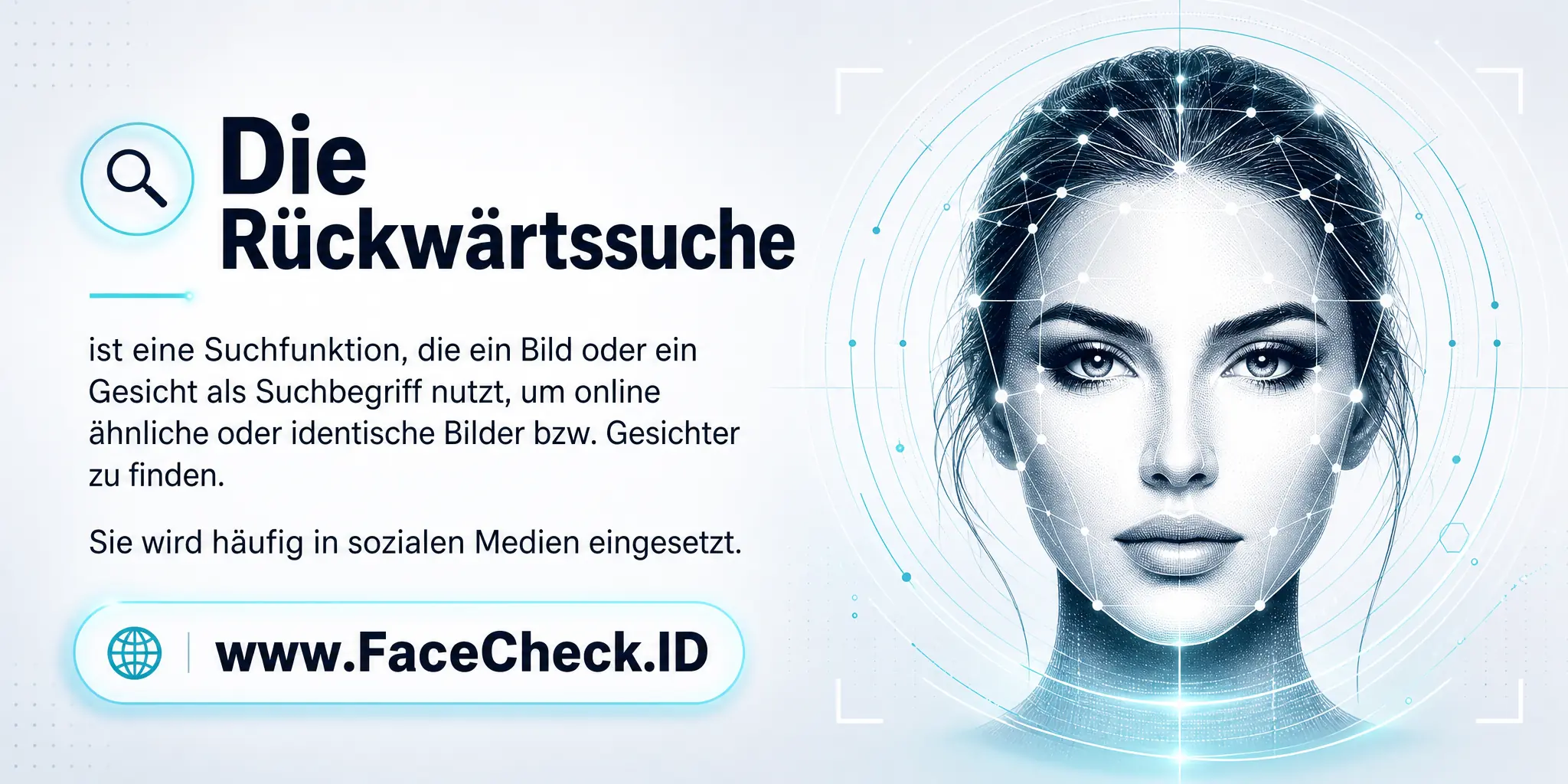 Die Rückwärtssuche ist eine Suchfunktion, die ein Bild oder Gesicht als Suchbegriff nutzt, um in digitalen Bereichen ähnliche oder identische Bilder bzw. Gesichter zu finden und wird oft in sozialen Medien verwendet.