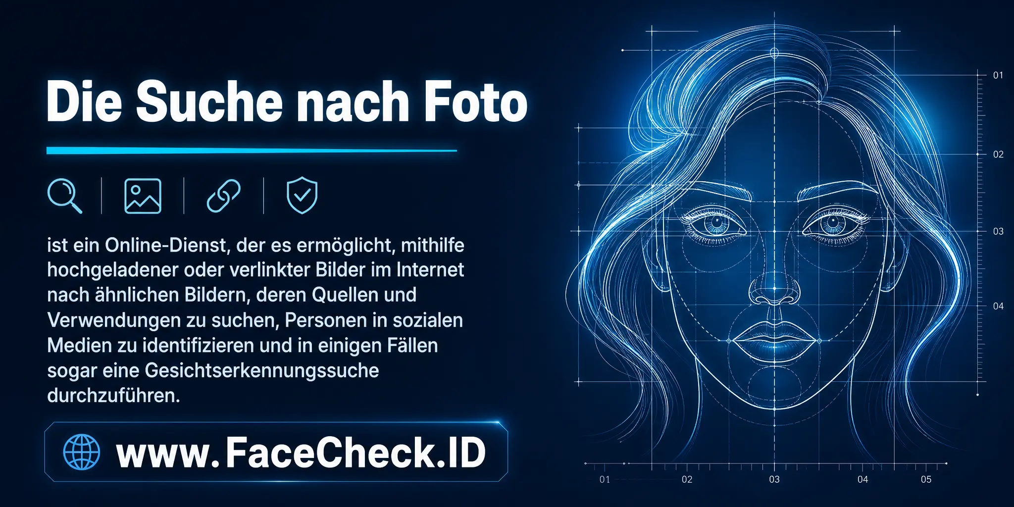 Die Suche Nach Foto ist ein Online-Dienst, der es ermöglicht, mittels hochgeladenen oder verlinkten Bildern im Internet nach ähnlichen Bildern, deren Quellen und Verwendungen zu suchen, Personen in sozialen Medien zu identifizieren und in einigen Fällen sogar eine Gesichtserkennungssuche durchzuführen.