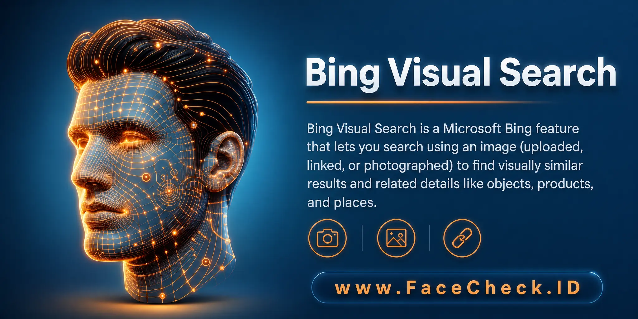 Bing Visual Search is a Microsoft Bing feature that lets you search using an image (uploaded, linked, or photographed) to find visually similar results and related details like objects, products, and places.