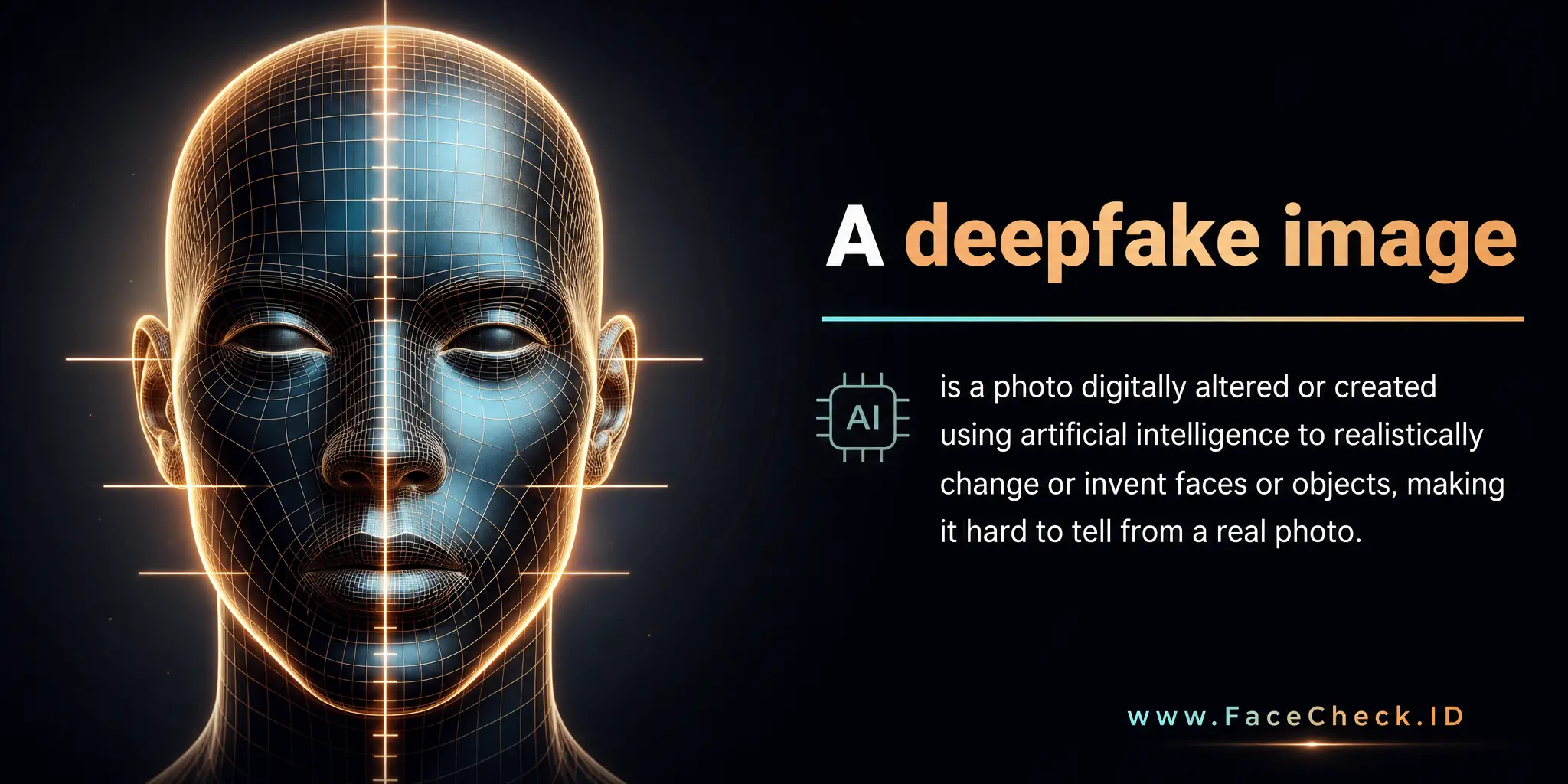 A deepfake image is a photo digitally altered or created using artificial intelligence to realistically change or invent faces or objects, making it hard to tell from a real photo.