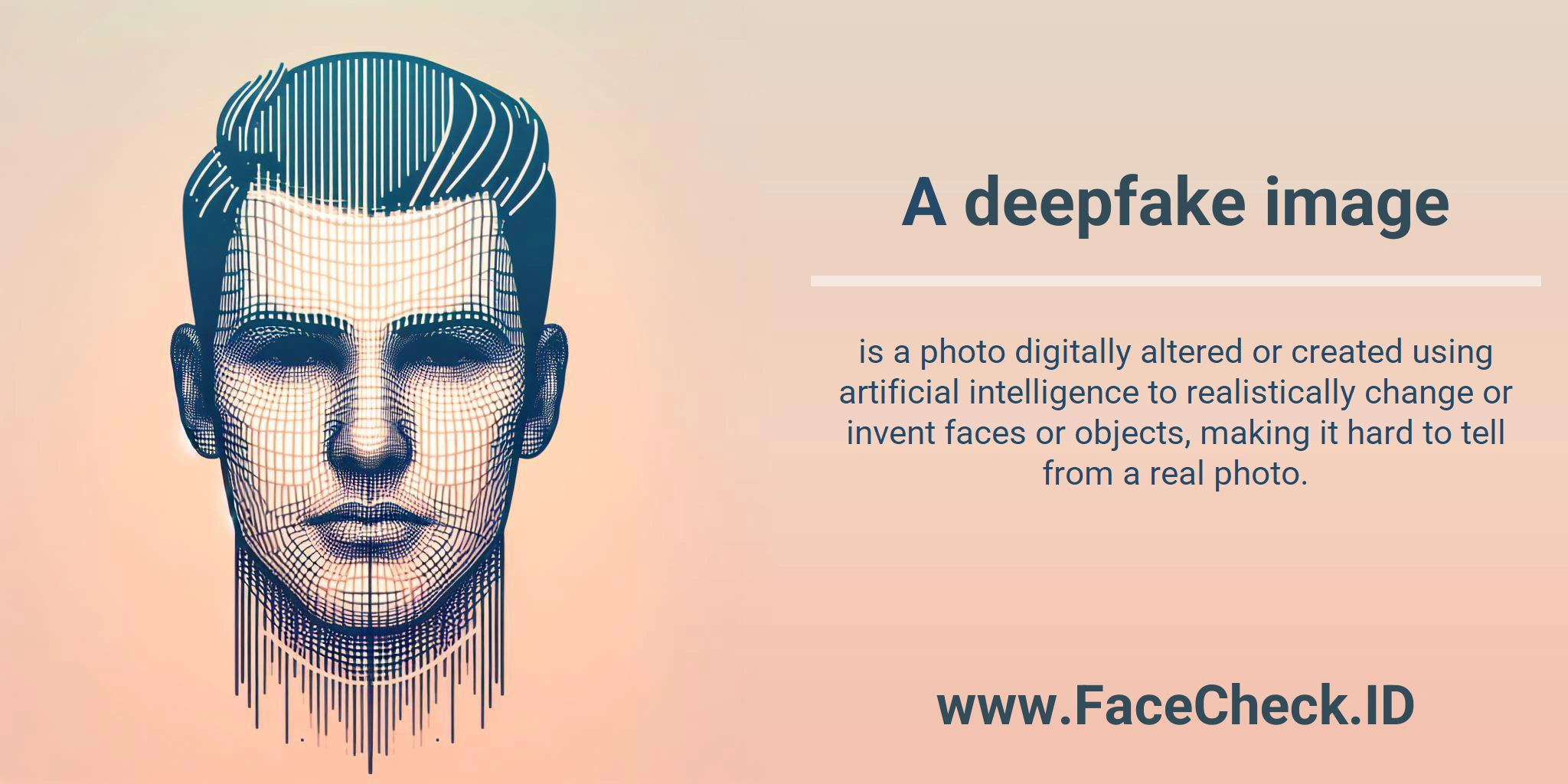 A deepfake image is a photo digitally altered or created using artificial intelligence to realistically change or invent faces or objects, making it hard to tell from a real photo.