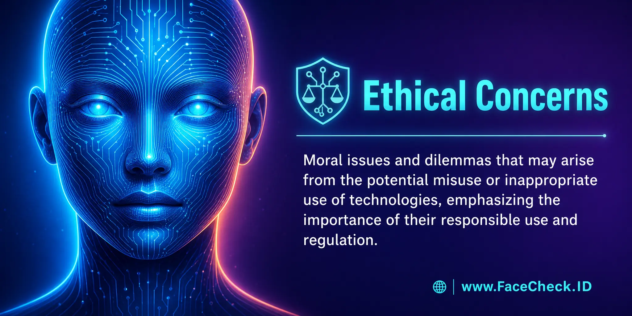 Ethical concerns refer to the moral issues and dilemmas that may arise from the potential misuse or inappropriate use of technologies, emphasizing the importance of their responsible use and regulation.