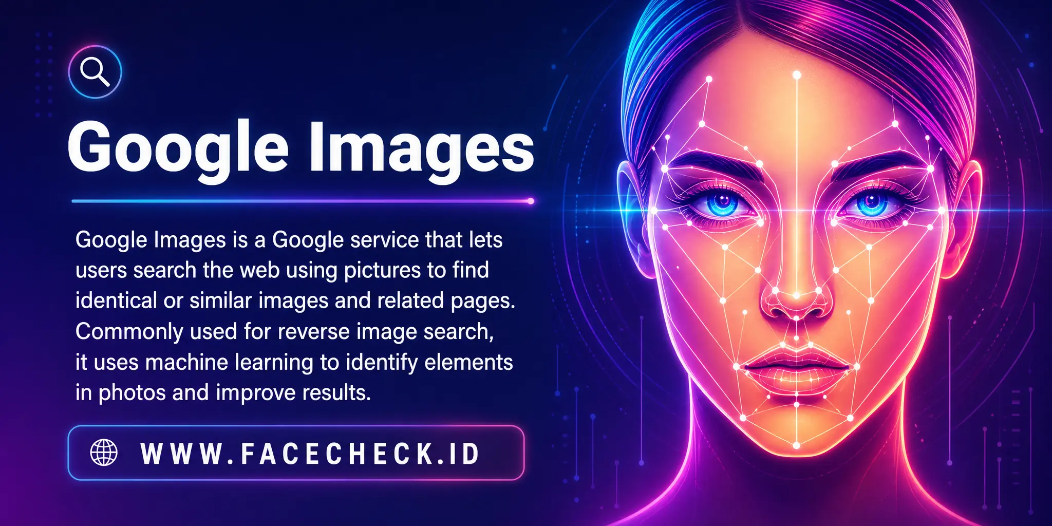 Google Images is a Google-owned service that allows users to use images to search for identical or similar pictures and related website details, commonly used for reverse image searches and utilizing machine learning to identify elements in the images to improve search results.
