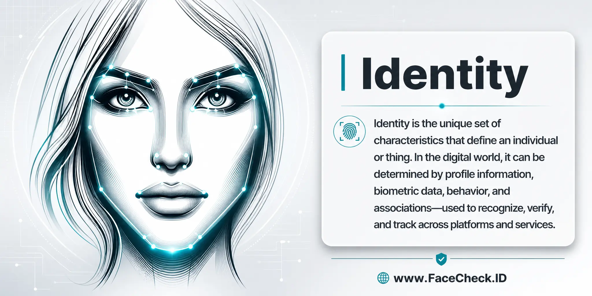 Identity is the unique characteristics that define an individual or thing, which in the digital world can be determined by profile information, biometric data, behavior, and associations, used to recognize, verify, and track across different platforms and services.