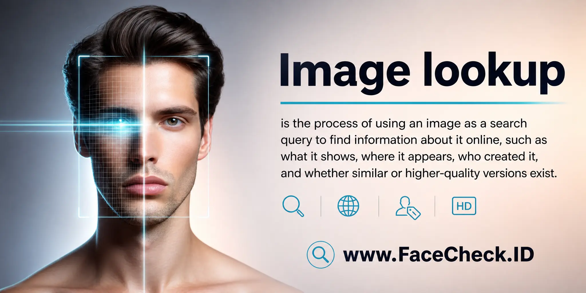 Image lookup is the process of using an image as a search query to find information about it online, such as what it shows, where it appears, who created it, and whether similar or higher-quality versions exist.