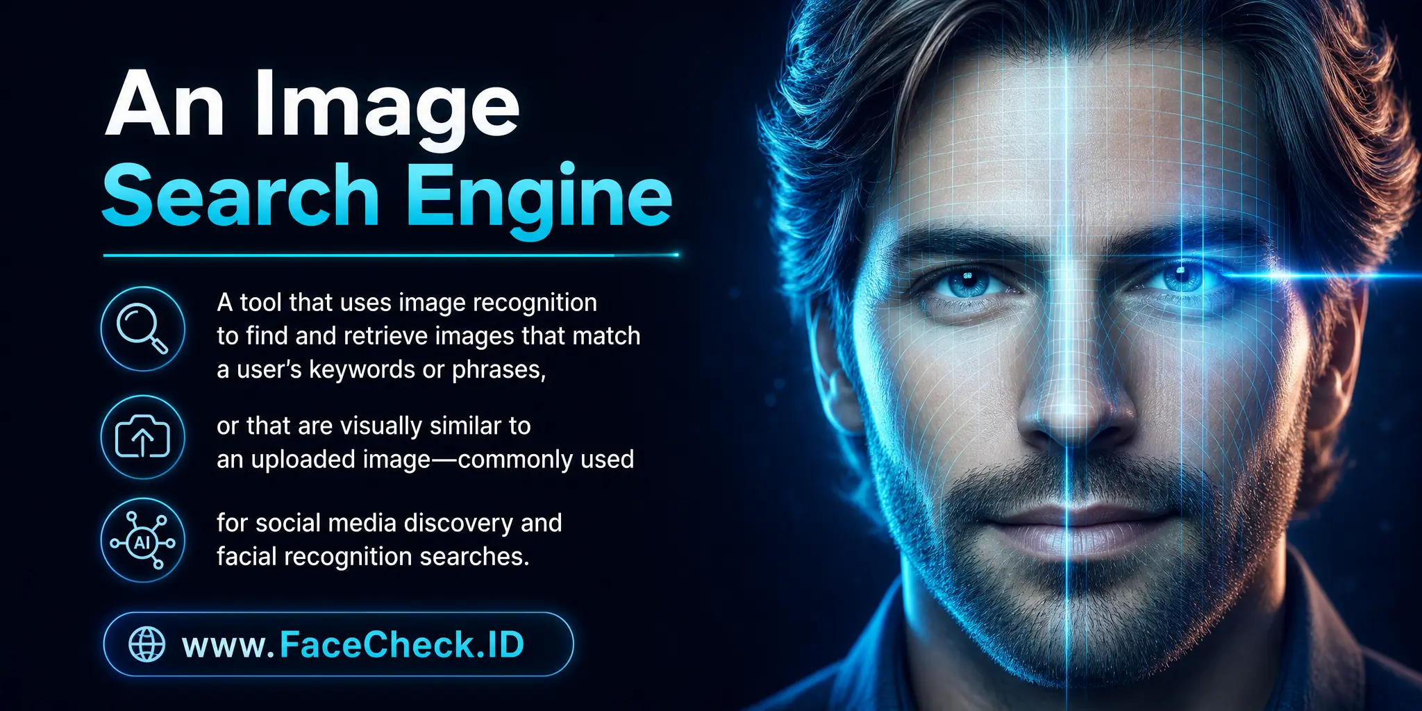 An Image Search Engine is a tool that uses image recognition algorithms to find and retrieve images related to the user's inputted keywords or phrases, or images similar to an uploaded one, often used in social media and facial recognition searches.