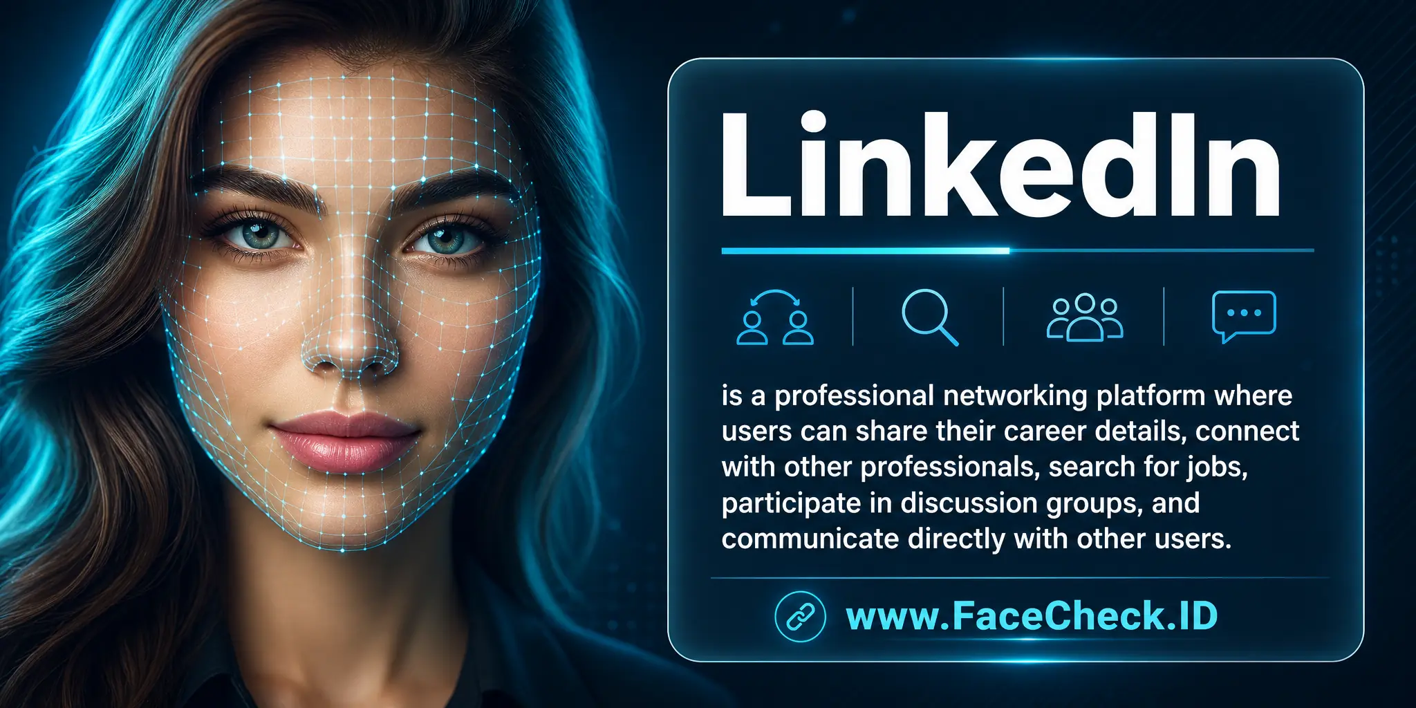 LinkedIn is a professional networking platform where users can share their career details, connect with other professionals, search for jobs, participate in discussion groups, and communicate directly with other users.