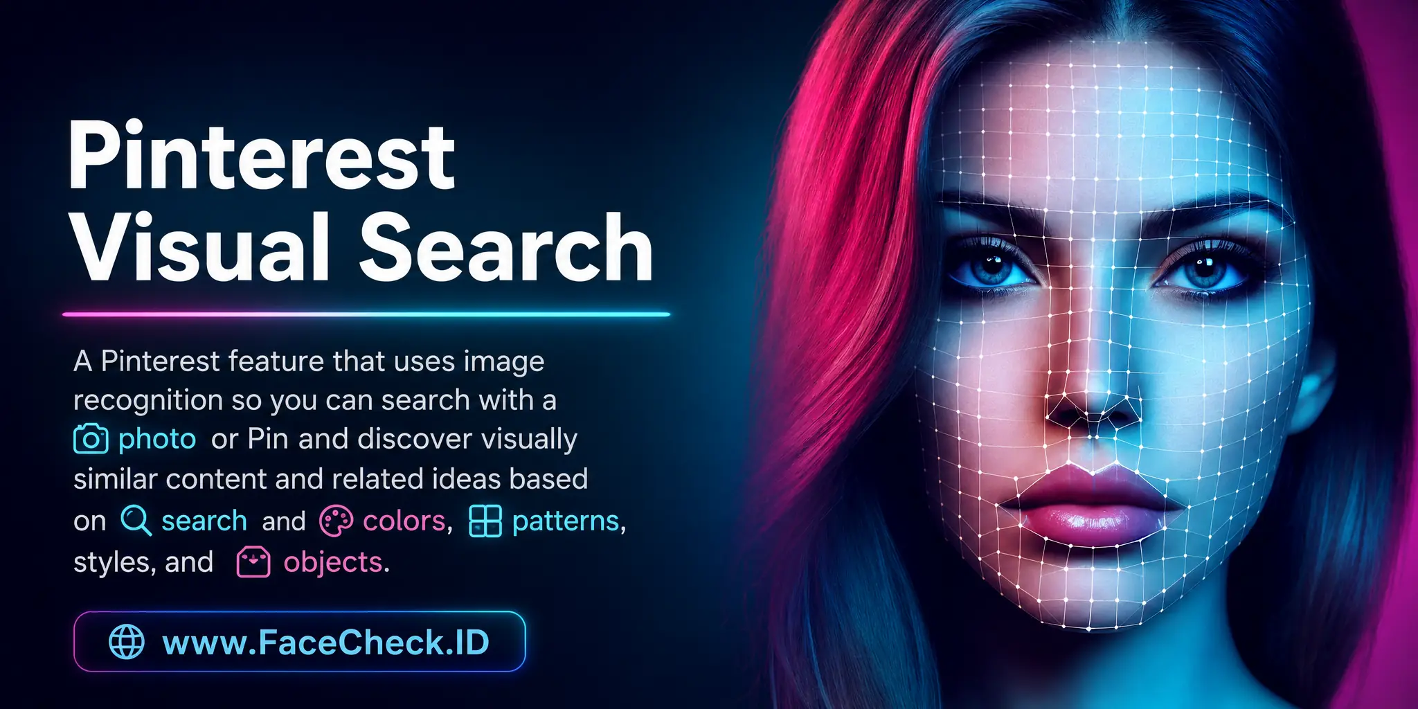 Pinterest Visual Search is a Pinterest feature that uses image recognition to let you search with a photo or Pin and discover visually similar content and related ideas based on colors, patterns, styles, and objects.