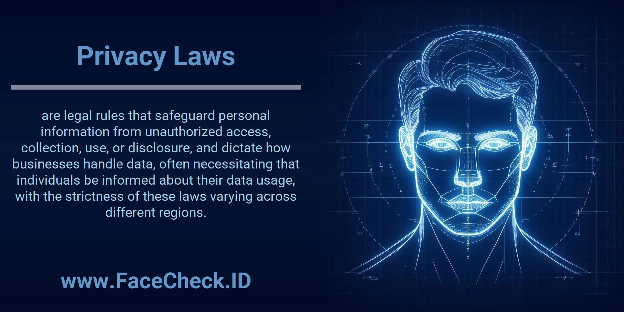Privacy Laws are legal rules that safeguard personal information from unauthorized access, collection, use, or disclosure, and dictate how businesses handle data, often necessitating that individuals be informed about their data usage, with the strictness of these laws varying across different regions.