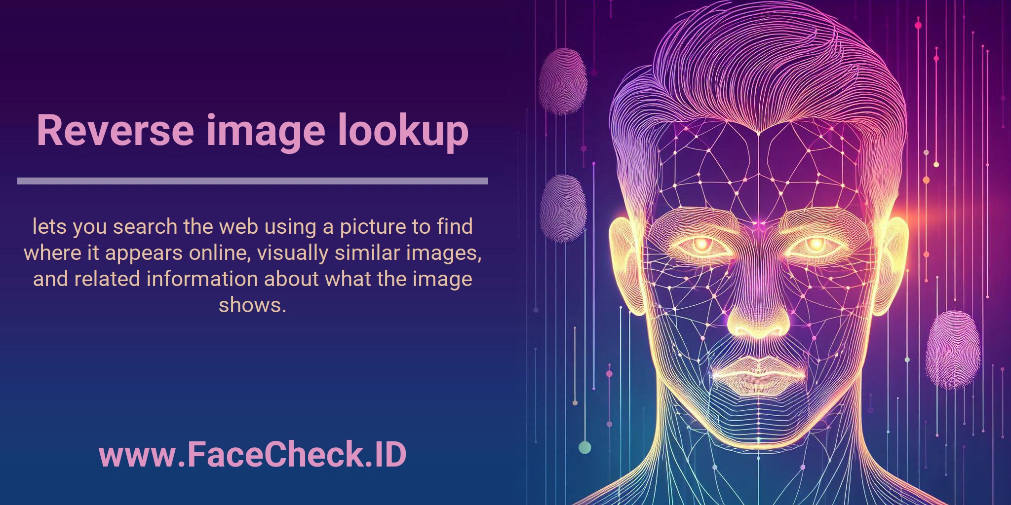 Reverse image lookup lets you search the web using a picture to find where it appears online, visually similar images, and related information about what the image shows.