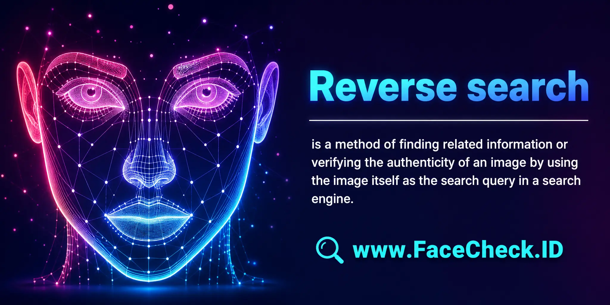 Reverse search is a method of finding related information or verifying the authenticity of an image by using the image itself as the search query in a search engine.