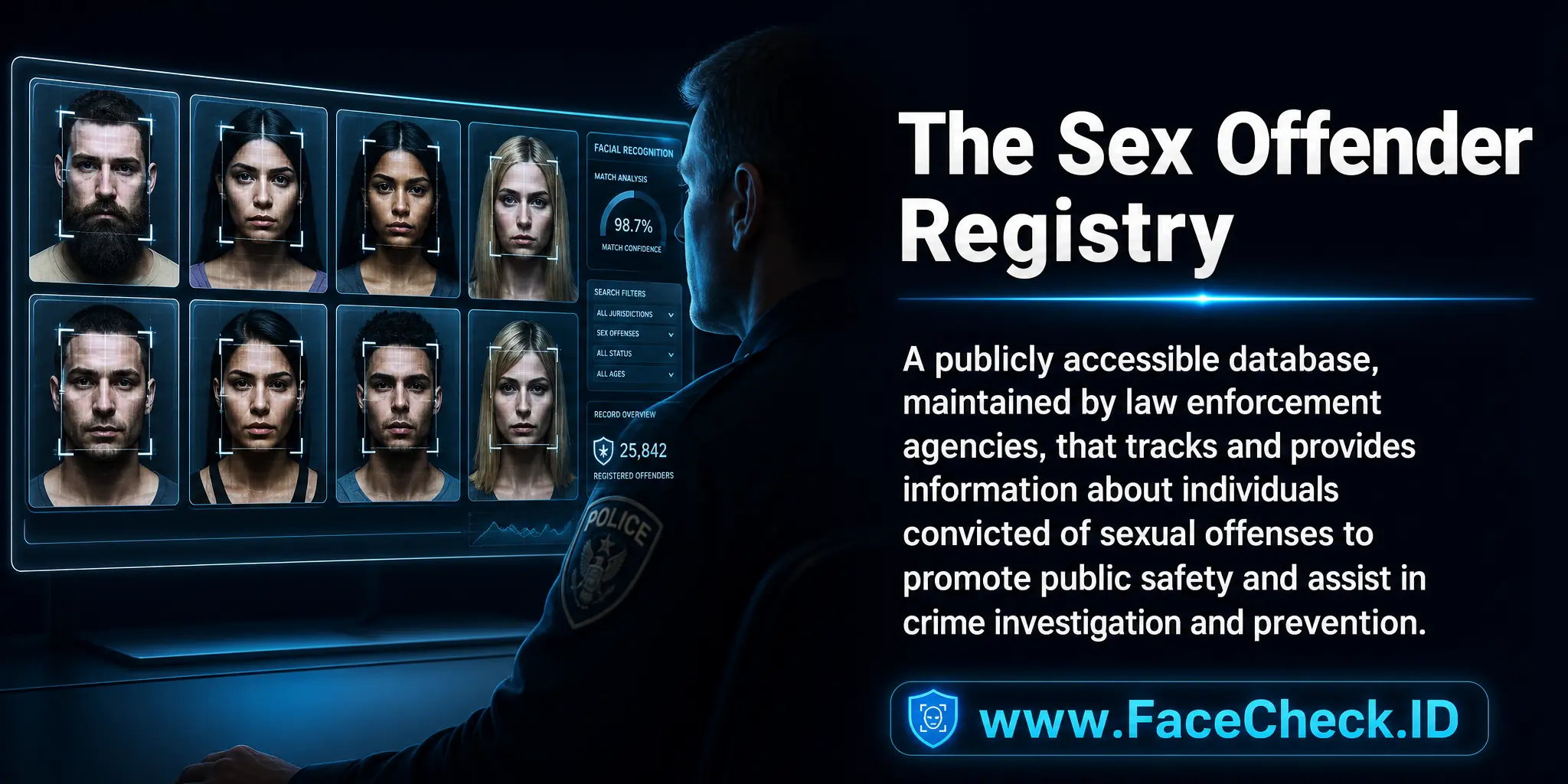 The Sex Offender Registry is a publicly accessible database, maintained by law enforcement agencies, that tracks and provides information about individuals convicted of sexual offenses to promote public safety and assist in crime investigation and prevention.