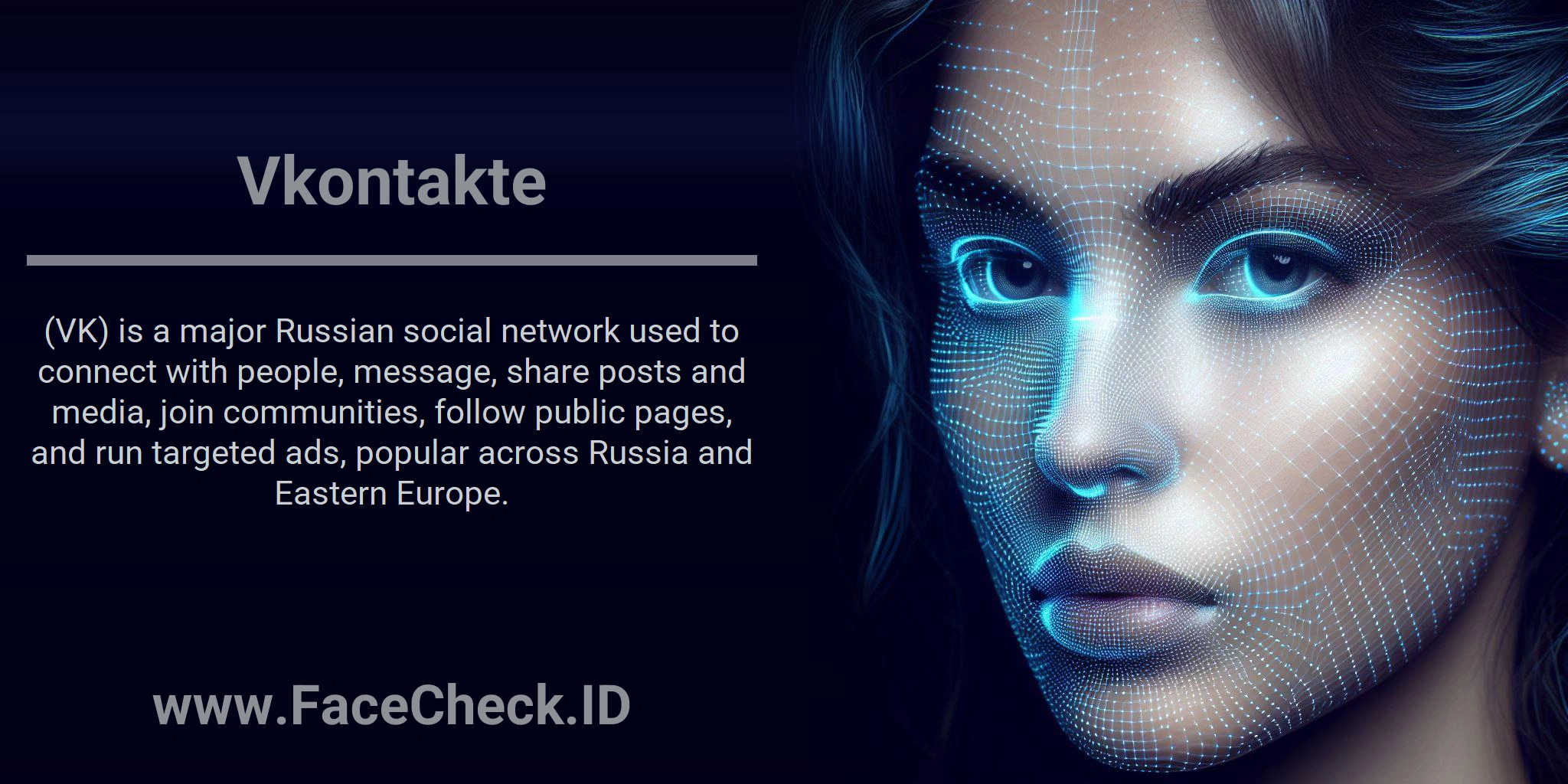 Vkontakte (VK) is a major Russian social network used to connect with people, message, share posts and media, join communities, follow public pages, and run targeted ads, popular across Russia and Eastern Europe.