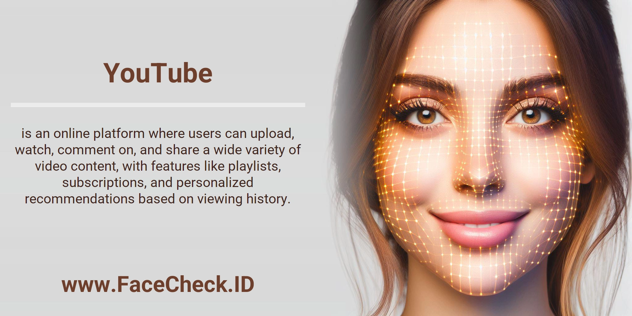 YouTube is an online platform where users can upload, watch, comment on, and share a wide variety of video content, with features like playlists, subscriptions, and personalized recommendations based on viewing history.