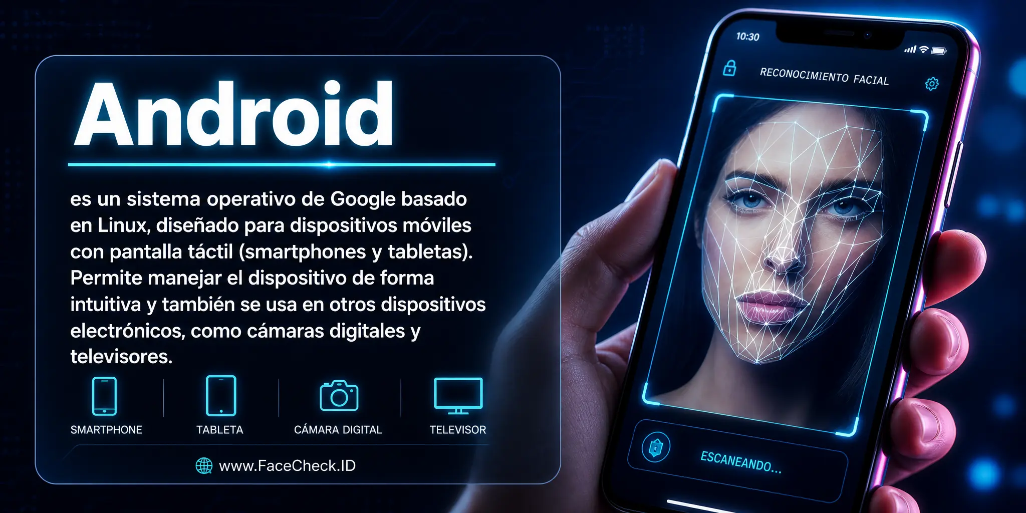 Android es un sistema operativo de Google basado en Linux, diseñado para dispositivos móviles con pantalla táctil, como smartphones o tabletas, que permite manejar el dispositivo de forma intuitiva y se usa también en otros dispositivos electrónicos como cámaras digitales y televisores.