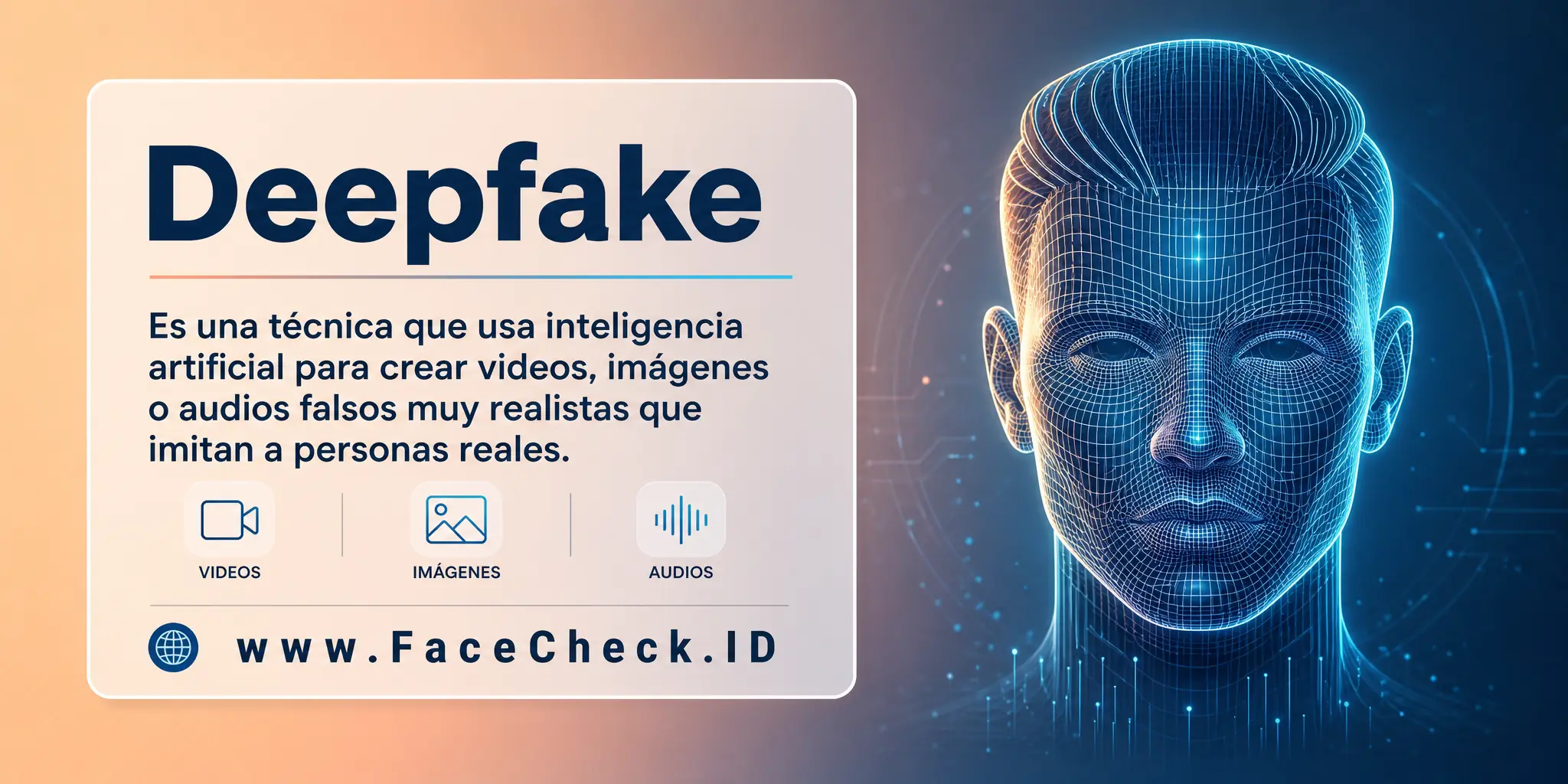 Deepfake es una técnica que usa inteligencia artificial para crear videos, imágenes o audios falsos muy realistas que imitan a personas reales.