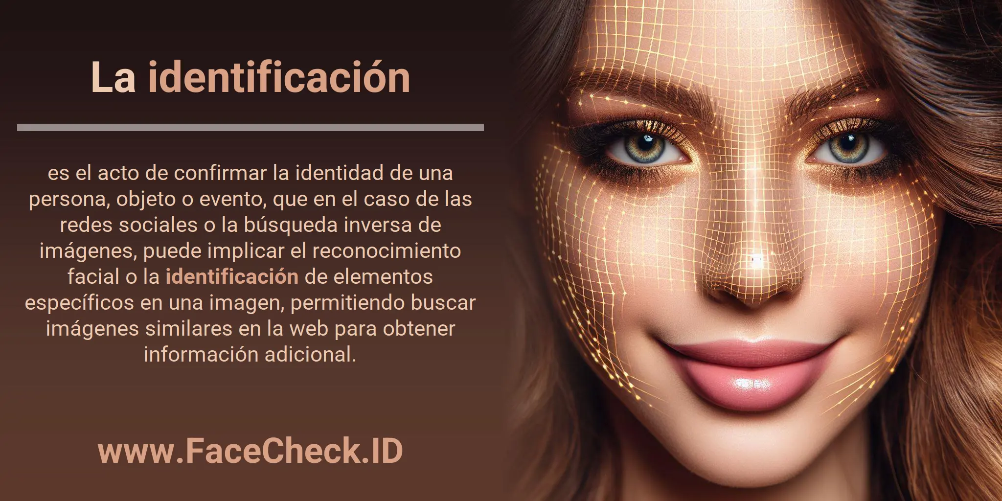 La identificación es el acto de confirmar la identidad de una persona, objeto o evento, que en el caso de las redes sociales o la búsqueda inversa de imágenes, puede implicar el reconocimiento facial o la identificación de elementos específicos en una imagen, permitiendo buscar imágenes similares en la web para obtener información adicional.
