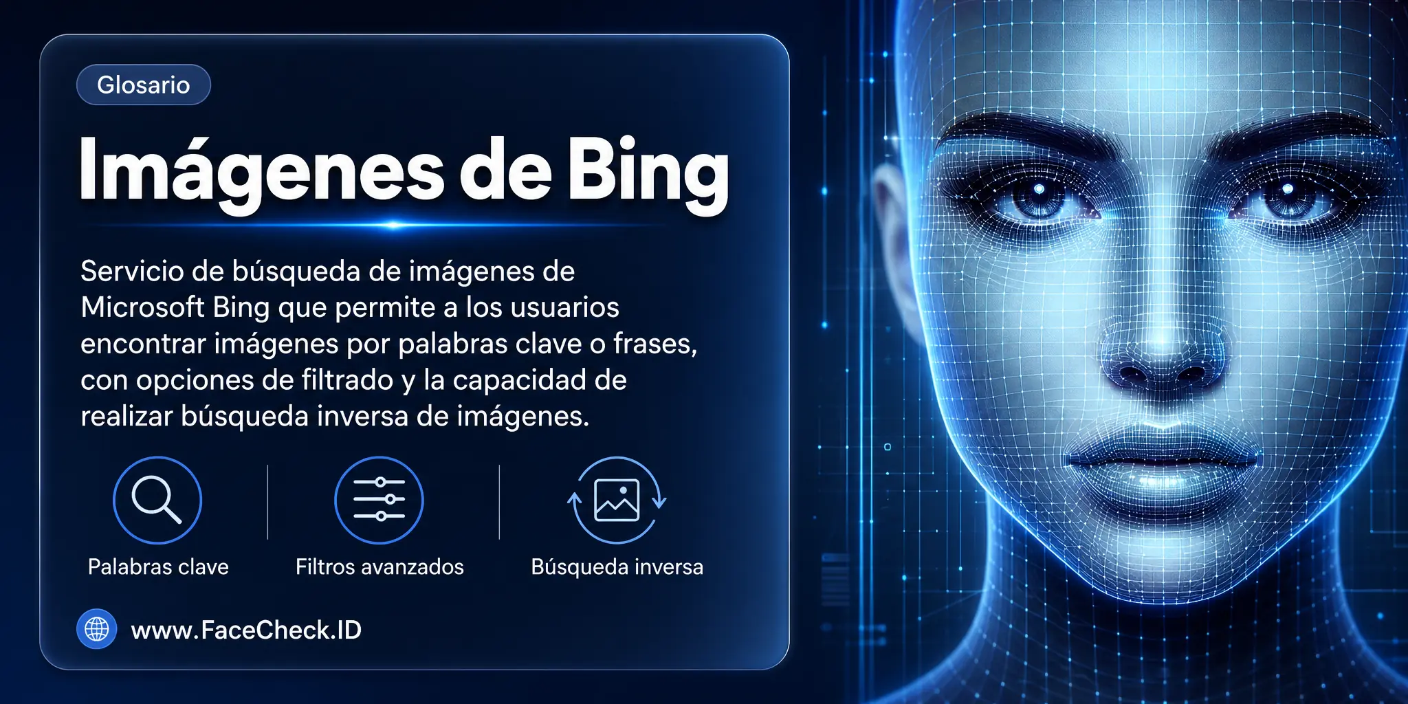 Imágenes De Bing es un servicio de búsqueda de imágenes ofrecido por Bing, de Microsoft, que permite a los usuarios encontrar imágenes relacionadas con palabras clave o frases, con opciones de filtrado y la capacidad de hacer una búsqueda inversa de imágenes.