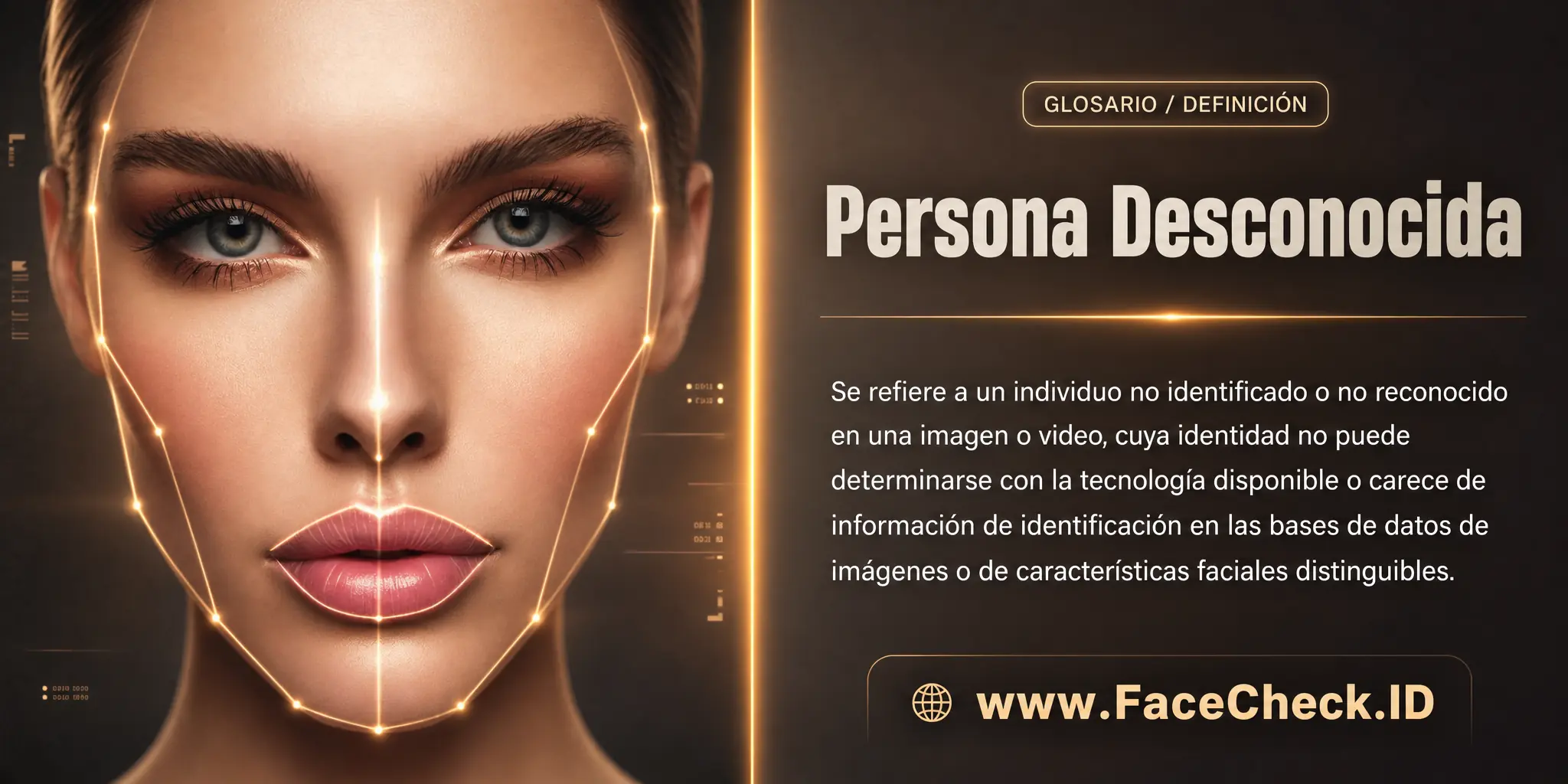 Persona Desconocida se refiere a un individuo no identificado o reconocido en una imagen o video, cuya identidad no se puede determinar mediante tecnología existente o no tiene información de identificación en la base de datos de imágenes o características faciales distinguibles.