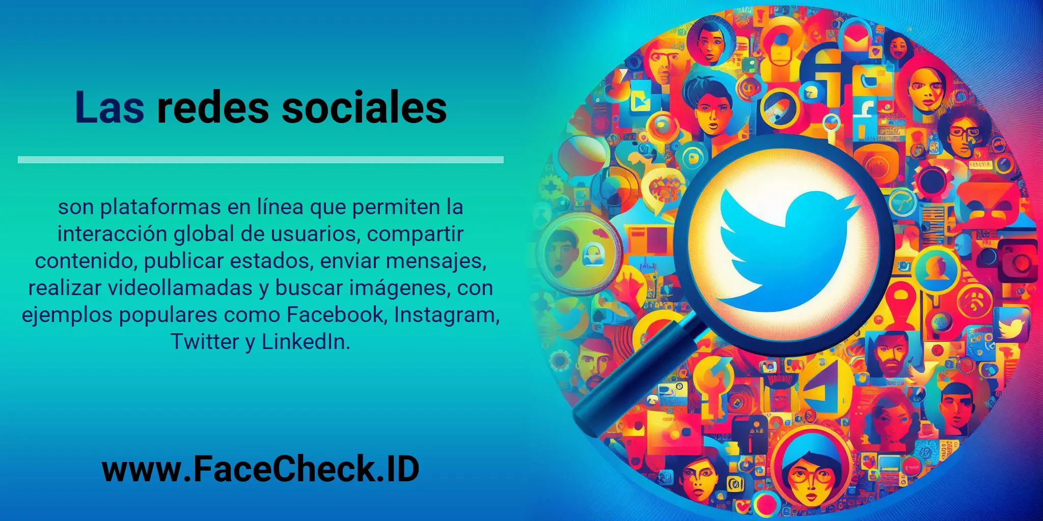 Las redes sociales son plataformas en línea que permiten la interacción global de usuarios, compartir contenido, publicar estados, enviar mensajes, realizar videollamadas y buscar imágenes, con ejemplos populares como Facebook, Instagram, Twitter y LinkedIn.
