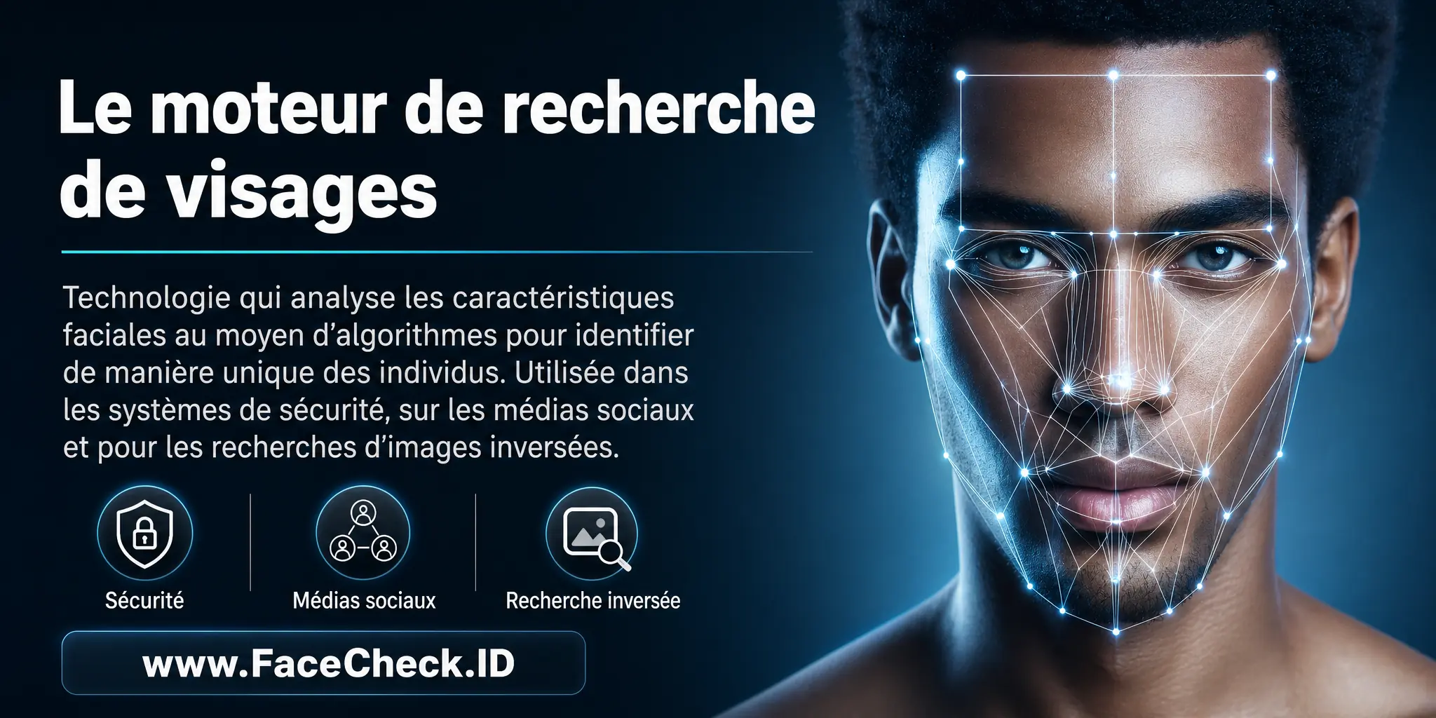 Le moteur de recherche de visages est une technologie qui analyse les caractéristiques faciales à travers des algorithmes pour identifier des individus uniques, utilisée dans les systèmes de sécurité, sur les médias sociaux et pour les recherches inversées d'images.