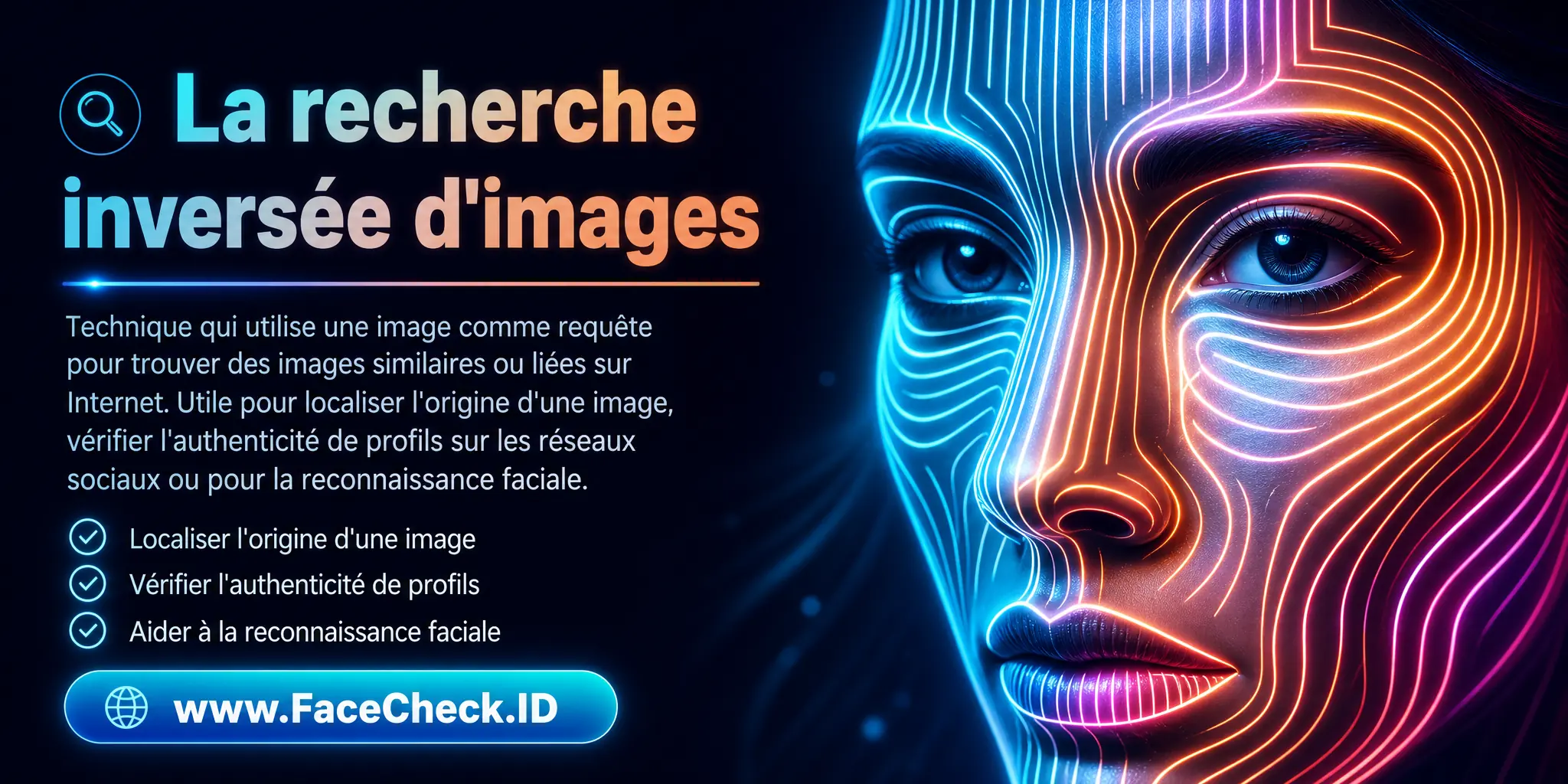 La recherche inversée d'images est une technique qui utilise une image comme requête pour trouver des images similaires ou liées sur Internet, utile pour localiser l'origine d'une image, vérifier l'authenticité des profils sur les réseaux sociaux ou pour la reconnaissance faciale.
