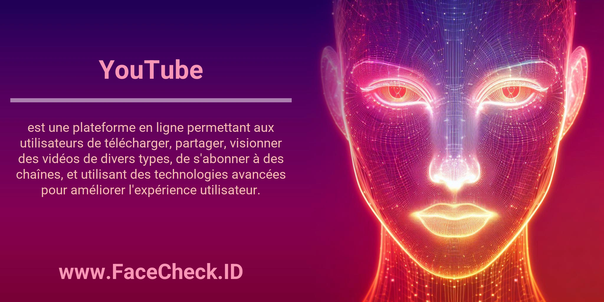 YouTube est une plateforme en ligne permettant aux utilisateurs de télécharger, partager, visionner des vidéos de divers types, de s'abonner à des chaînes, et utilisant des technologies avancées pour améliorer l'expérience utilisateur.